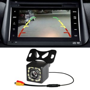 R0003 LED Fill Light External Reversing Video Camera HD Night Vision CCD Car Camera 12 Lights Camera (P System)