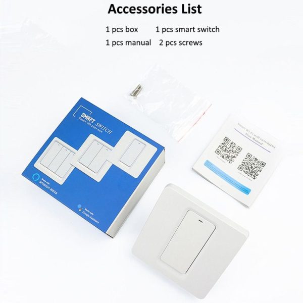 Tuya ZigBee Smart Single-fire Zero-fire Sharing Switch Phone Control Voice Panel EU Plug, Spec: 2 Buttons - Image 10