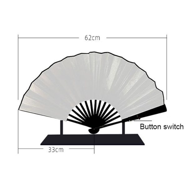 00021 LED Prom Lighting Folding Fan Bar Colorful Atmosphere Group Props, Color: Pink - Image 3
