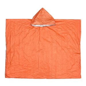 Outdoor Cycling Thickened Reflective Windproof Multifunctional Raincoat (Orange)