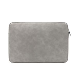 ND12 Lambskin Laptop Lightweight Waterproof Sleeve Bag, Size: 14.1-15.4 inches (Gray)
