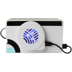 Nintendo Switch OLED SWL138 Game Console Cooling Fan Host Storage Base Cooling Bracket (White)