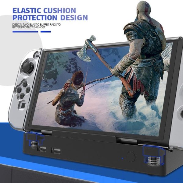 Nintendo Switch / Switch OLED SW335 Network Card Investment Base HDMI Video Conversion Charging Bracket Storage - Image 6