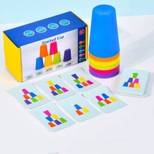 Mixed Colors Quick Stack Cups Speed Training Sports Stacking Cups With Card, Spec: Single Person