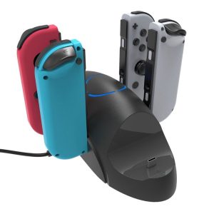 Nintendo Switch / Switch Pro SW168 6 in 1 Joycon Gamepad Holder Charger Handle Storage Bracket