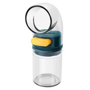 Home Kitchen Quantitative Salt Control Seasoning Jar, Color: 1pcs Blue