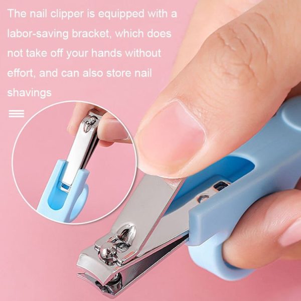 2sets 6 in 1 Baby Care Cleaning Kit Nail Scissors Combination Set, Color: Pink - Image 6