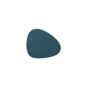 10pcs Teardrop-Shaped Silicone Table Insulation Mat Leather Textured Kitchen Cup And Pot Mat (Green)