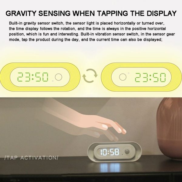 D05 Smart Induction Magnetic Night Light with Time Display, Spec: Touch Dimming - Image 6