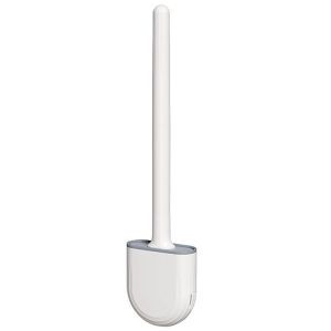 Soft Rubber Toilet Brush Clamp No Dead Space Cleaning Brush, Size: Drain (Moon White)