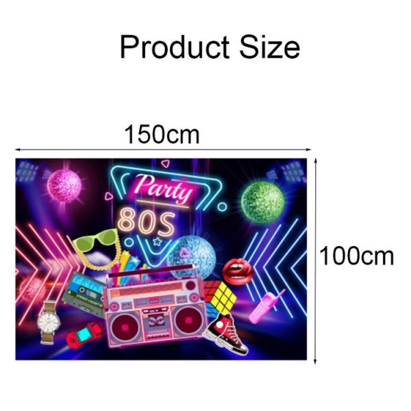 150x100cm Vintage Graffiti Party Decoration Photography Background Cloth - Image 3