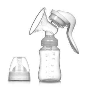 Adjustable Force Breast Pump 2 in 1 Manual Breast Pump Maternity Products (White)
