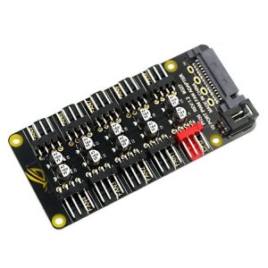 PWM Fan Hub Desktop Computer CPU Fan Expander Supports 3Pin&4Pin (Black)