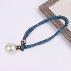 Pearl Curtain Clip Curtain Holders Tie Back Buckle Curtain Decor Accessories (Deep Blue)