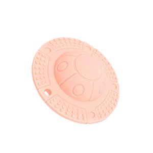 Baby UFO Teething Rattle Toy Comforting Puzzle Hand Rattle (Pink)