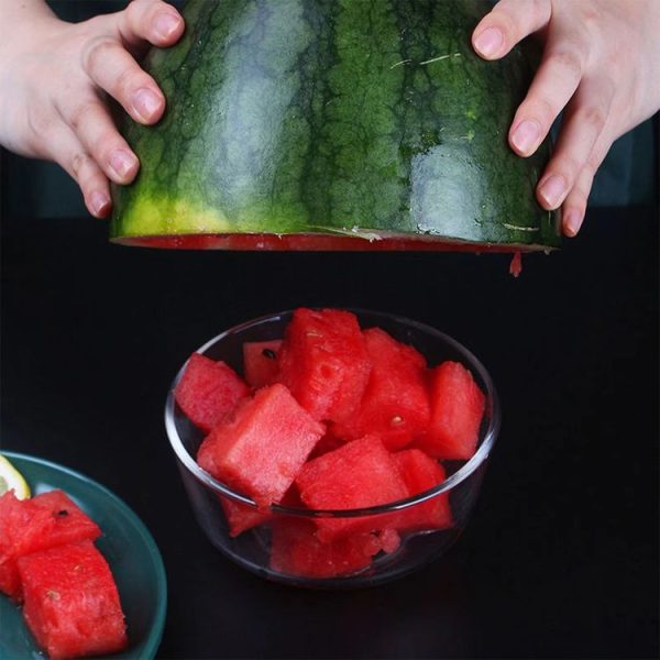 2 In 1 Watermelon Fork Slicer Stainless Steel Kitchen Fruit Cutter - Image 6