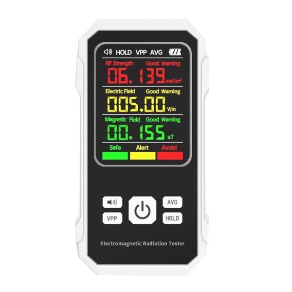 Electromagnetic Radiation Detector High Frequency Radiation Detector (White)