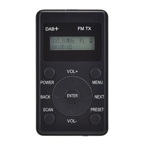 HanRongda HRD-100 Portable Digital Display DAB+ / DAB / FM Radio (Black)