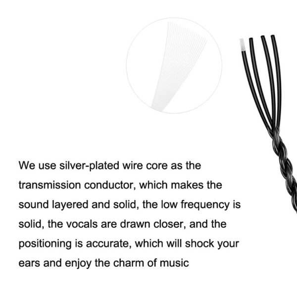 MMCX Interface Headphone Cable With Microphone Upgrade Cable - Image 4