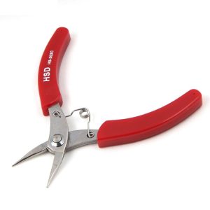 HSD HS-202C Round Head Short Stainless Steel Toothless Pointed Nose Plier Pointed Nose Plier