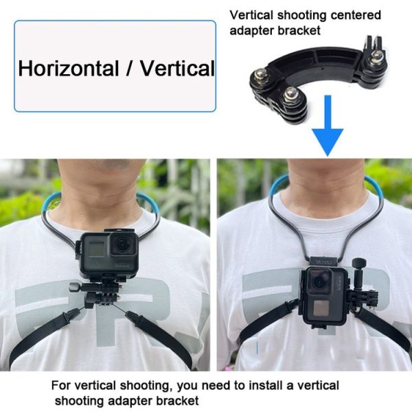 TUYU Camera Neck Holder Mobile Phone Chest Strap Mount For Video Shooting / POV, Spec: Standard (Black) - Image 5