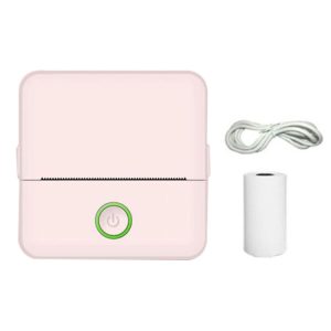 X6 200DPI Student Homework Printer Bluetooth Inkless Pocket Printer Pink Printer Paper x1
