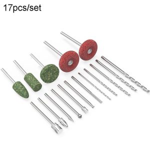 HILDA 17pcs / Set Woodworking Angle Mill Accessories Grinding Accessories Set