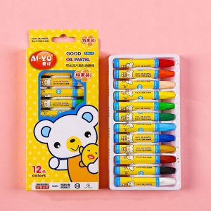 AIYO Washable Painting Crayons Childrens Oil Paint Stick Set, Specification: 12 Colors
