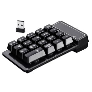 K3 19 Key 2.4G Wireless Mini Digital Keyboard Suspension Machinery Keypad (Black)