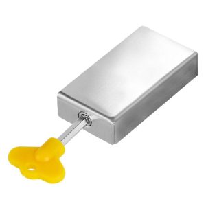No Punching Limiters Child Safety Window Limit Lock With Key (Double Windows Stainless Steel Model)