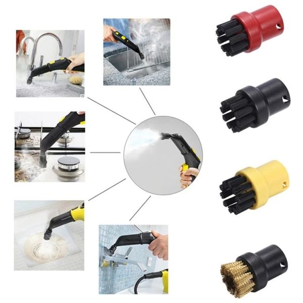 Steam Brush Heads Steamer Accessories For Karcher SC1 / SC2 / SC3 / SC4 / SC5, Style: Copper Brush - Image 6
