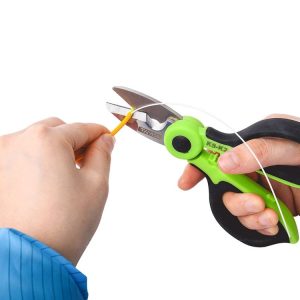 KomShine Stainless Steel Kevlar Serrated Fiber Optic Stripping Scissors (KS-K2)