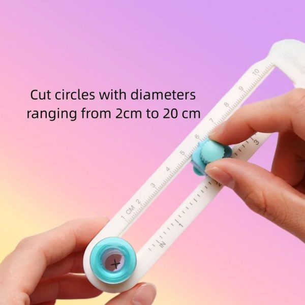 360 Degree Rotating Manual Round Cutter DIY Circle Cutting Tool (Diameter 2-20cm) - Image 8
