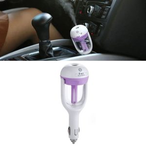 Car Negative Ion Spray Humidifier Aromatherapy Air Purifier (Violet)