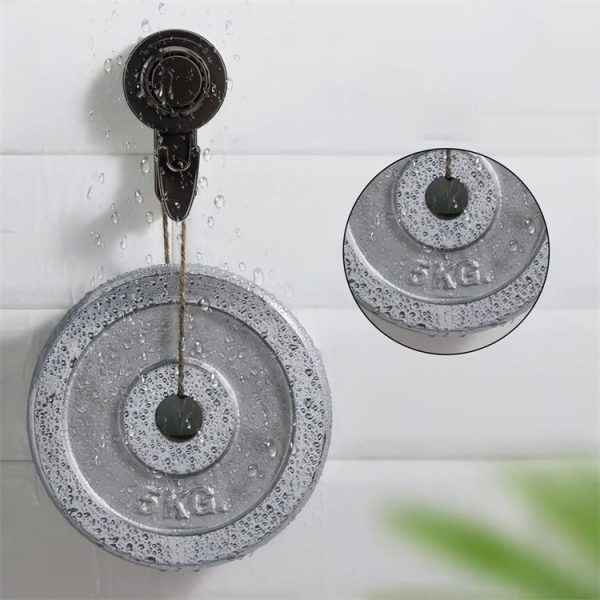 Wall Strong Suction Cup Hook Punch Free Rotating Multi-Purpose Hooks (Black) - Image 5