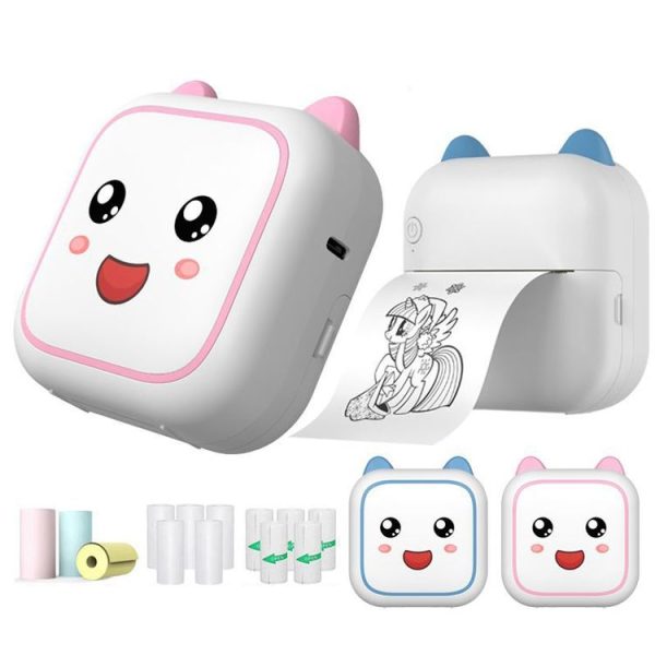 C26 Mini Portable Bluetooth Photo Label Thermal Printer, Spec: Blue+1 Paper - Image 2