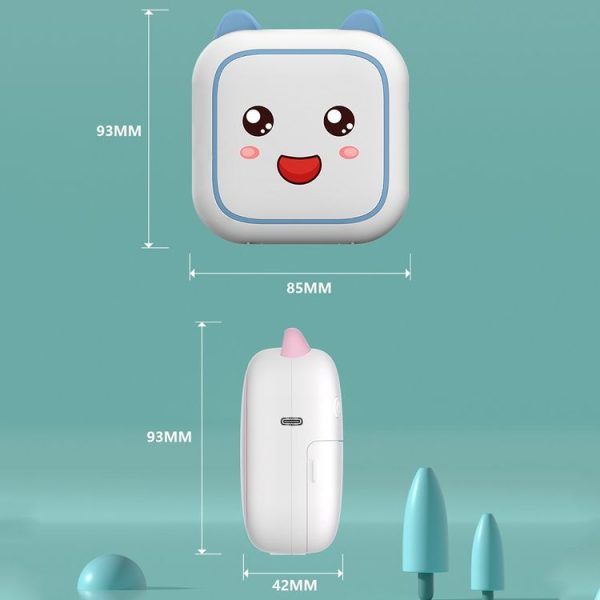 C26 Mini Portable Bluetooth Photo Label Thermal Printer, Spec: Blue+1 Paper - Image 3