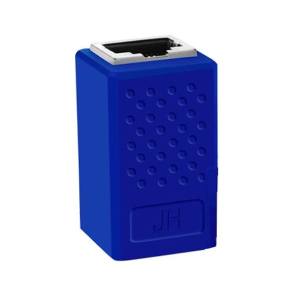 JINGHUA S61 Dual Pass-Through Header Network Cable Butt Connector Extender (Blue)