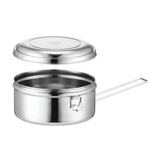 14cm Single Layer 304 Stainless Steel Round Lunch Box
