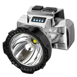 LED Working Headlamp Dual Lithium Portable Headlamp Outdoor Long Shot Night Fishing Mining Light (5W White Light)