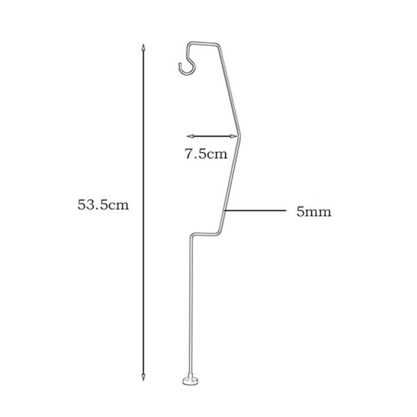 Outdoor Camping Desk Lamp Frame Retro Iron Art Camp Lamp Hanging Shelf Desktop Magnet Light Pole - Image 3