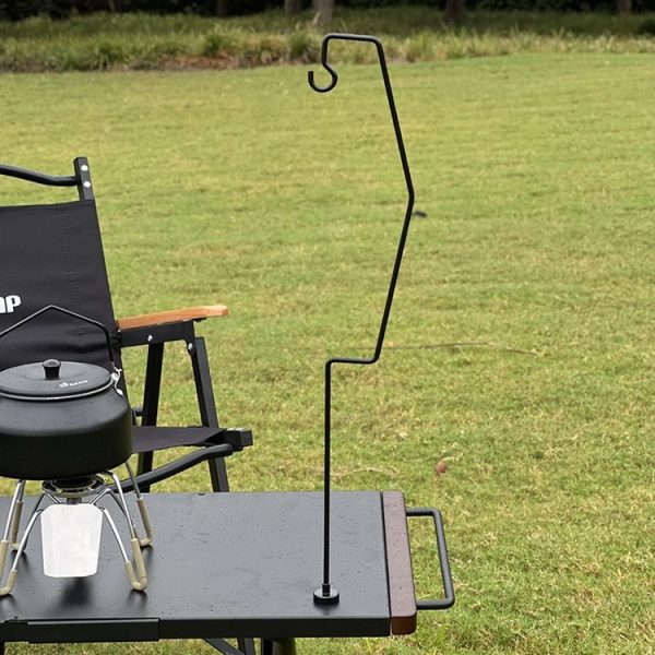 Outdoor Camping Desk Lamp Frame Retro Iron Art Camp Lamp Hanging Shelf Desktop Magnet Light Pole - Image 6