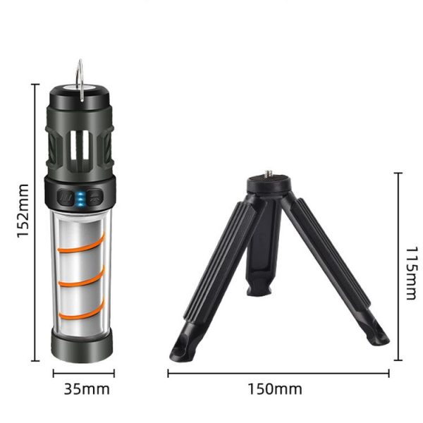 4 In 1 Outdoor Multi-function Flashlight Ambient Light Mosquito Repellent Lamp, Spec: Tripod Version - Image 12