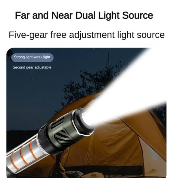 4 In 1 Outdoor Multi-function Flashlight Ambient Light Mosquito Repellent Lamp, Spec: Tripod Version - Image 5