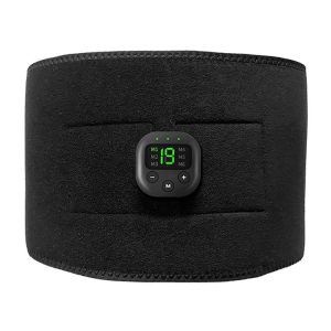 Intelligent EMS Fitness Belt Lazy Fat Dumping Belt Indoor Massage Training Abdominal Fitness Machine (Black)