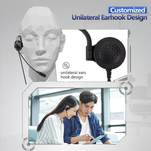 SOYTO SY227 Single-side Operator Ear Hook Headset Corded Computer Headset, Interfaces: 3.5mm - Image 10