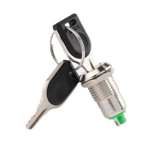12mm Electronic Lock Key Metal Knob Switch Toy Lock