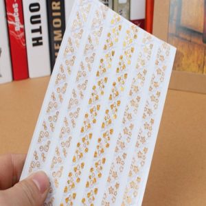 3 PCS Hot Stamping Corner Stickers (Gold)