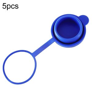 5pcs Household Bottled Water Bucket Lid Pure Water Seal Dustproof Cover (Blue)