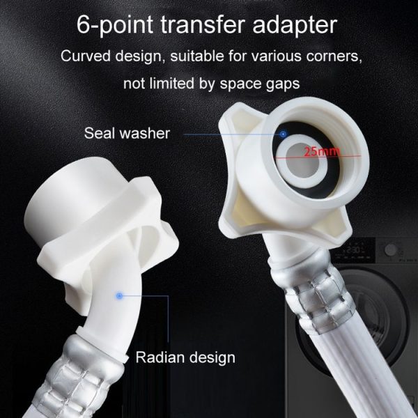 Fully Automatic Washing Machine Water Inlet Hose Adapter, Length: 1m - Image 6